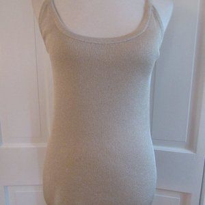 Lovely St. John Couture Sparkly Gold Shell - Medium - Excellent